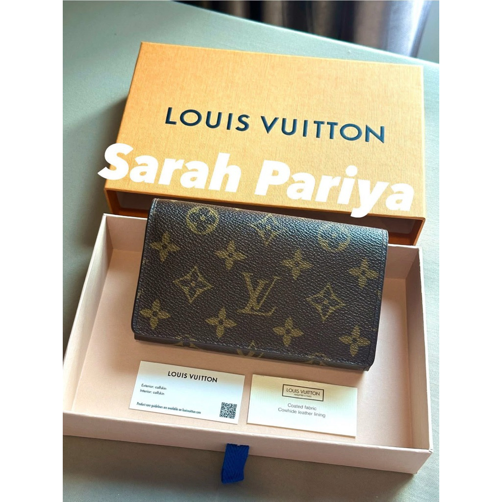 กระเป๋าสตางค์ใบสั้น Louis Vuitton Monogram Tresor แท้ LV wallet