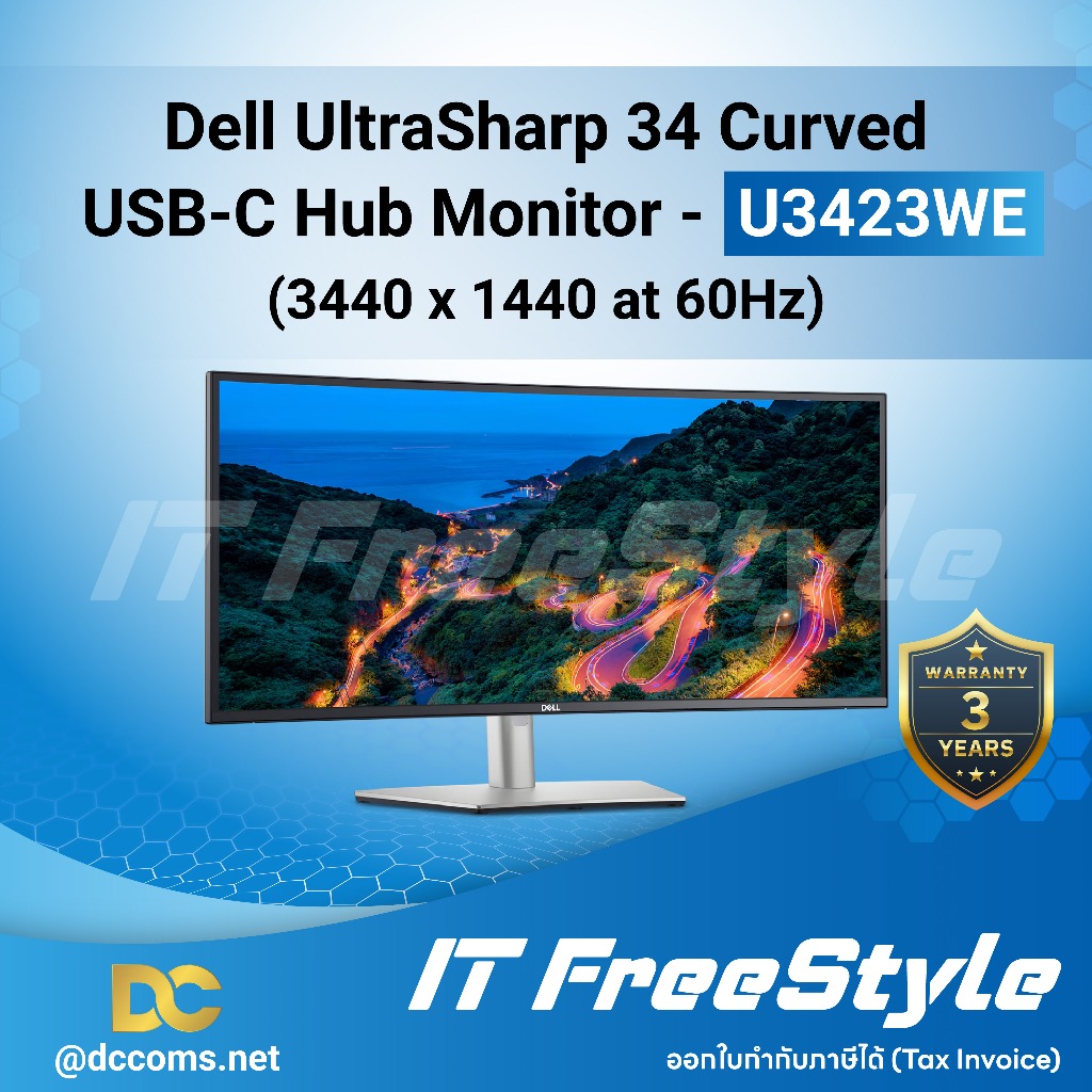Dell UltraSharp 34 Curved USB-C Hub Monitor - U3423WE