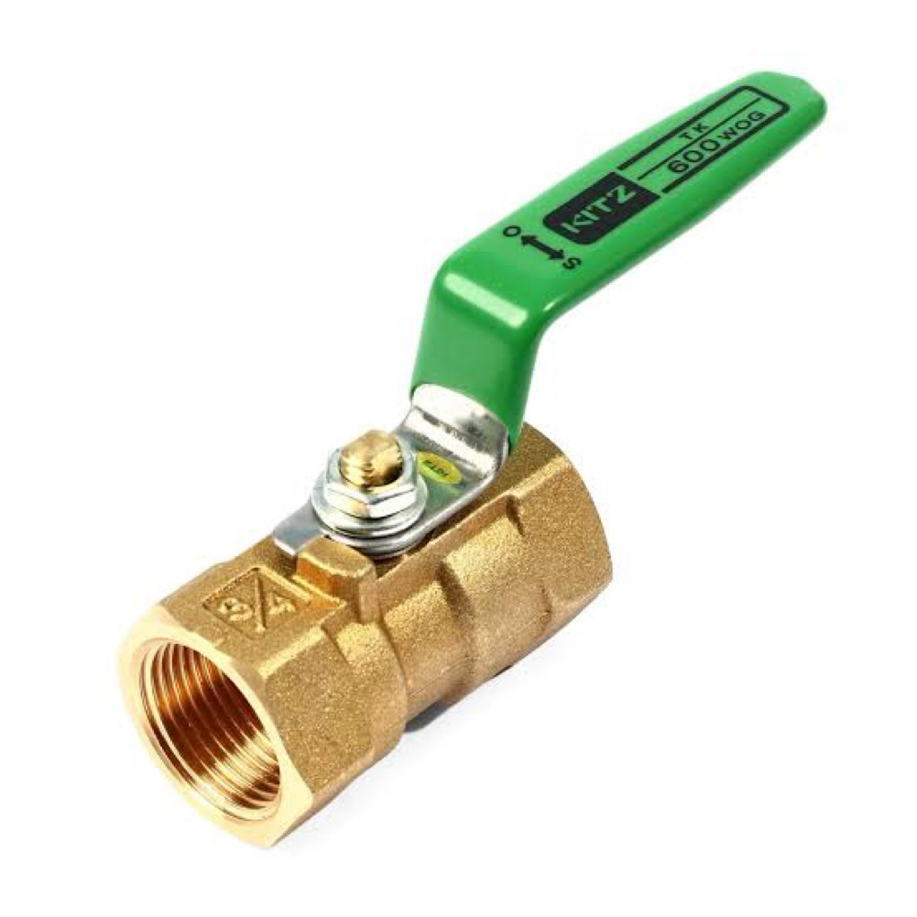 [ขายของแท้เท่านั้น]KITZ บอลวาล์วทองเหลือง 600PSI รุ่น TK  ขนาด 1/4