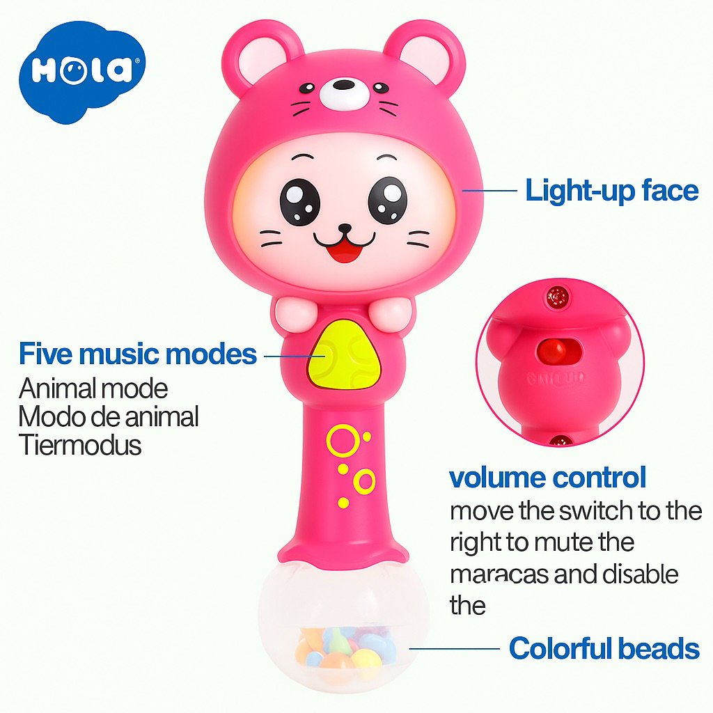 เขย่ามือ คฑานักษัตริย์ประจำราศีทั้ง 12 ราศีสุดน่ารัก แบรนด์คุณภาพ Huile Toys - รูปที่ 4