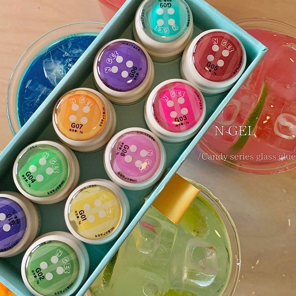 พร้อมส่ง 🍇🫧 N GEL Candy series เซท 10 สี