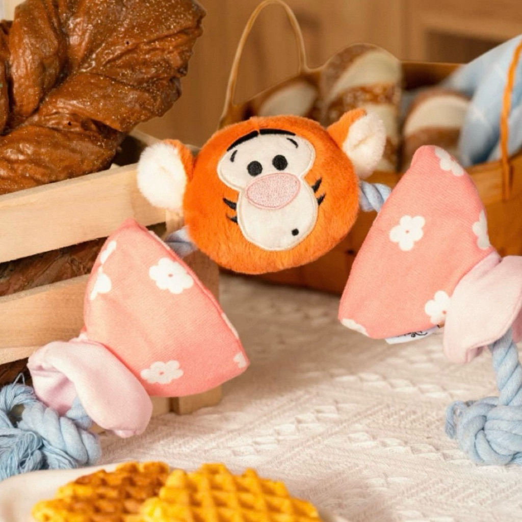 VELKYBARK [พร้อมส่ง] Petsville x Disney ของเล่นเชือกถักสัตว์เลี้ยง ของเล่นสุนัข ของเล่นเชือกถัก มีเสียง ราคา ถูกที่สุด ดีลบีเคเค แกลเลอรีภาพที่ 6
