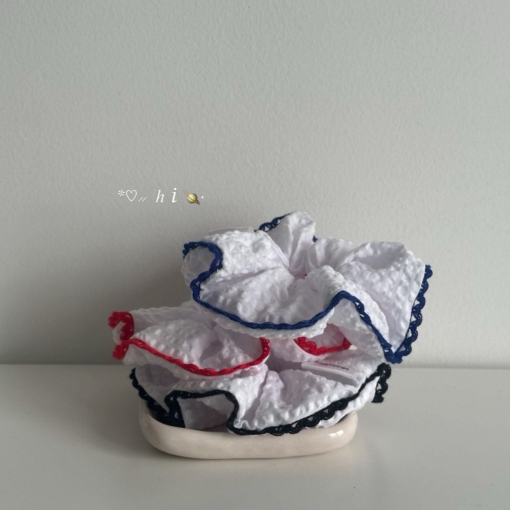 Daylilt Scrunchie 🌤✨ Handmade | By Whale52hz.Studio #ยางรัดผม #แฮนด์เมด