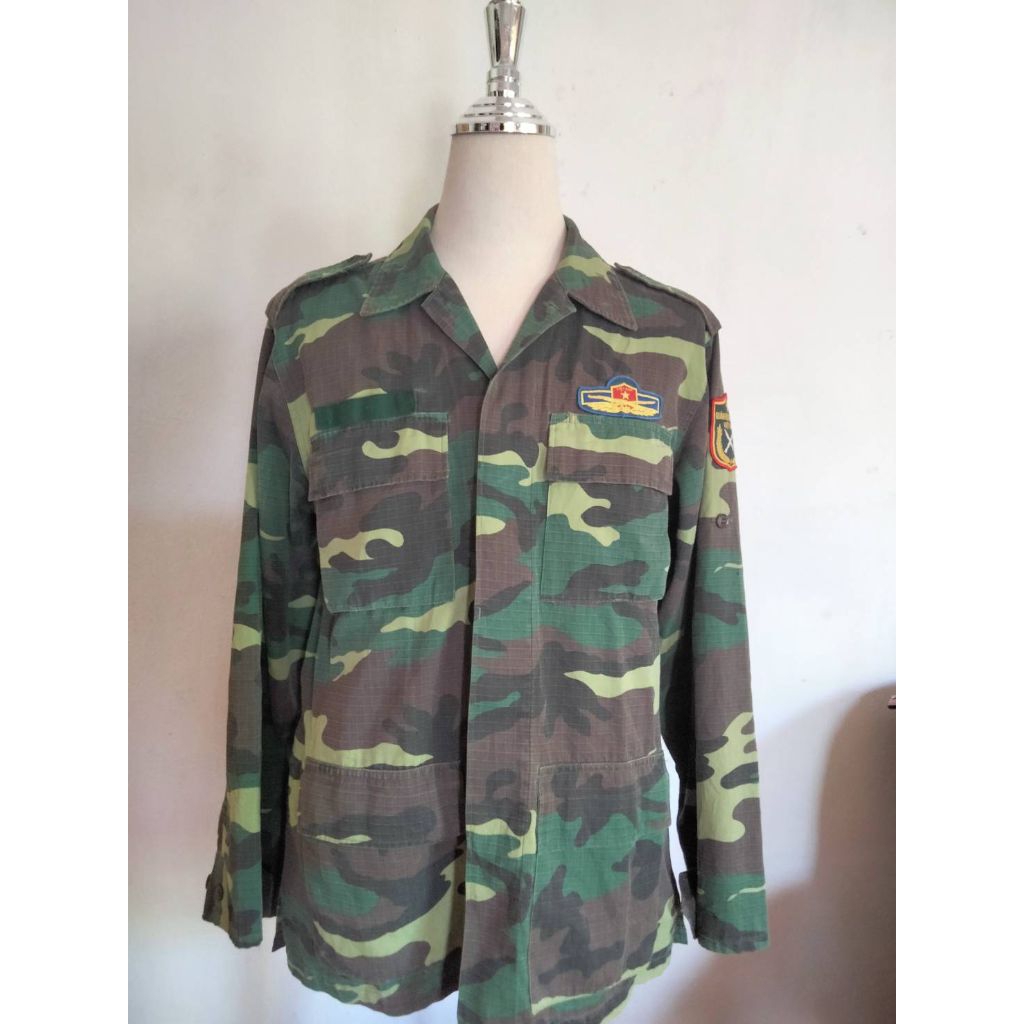 No.39 Vintage Vietnam People's Army K07Camo Jacket 🇻🇳🇻🇳เสื้อลายพรางK07ทหารกองทัพเวียดนาม