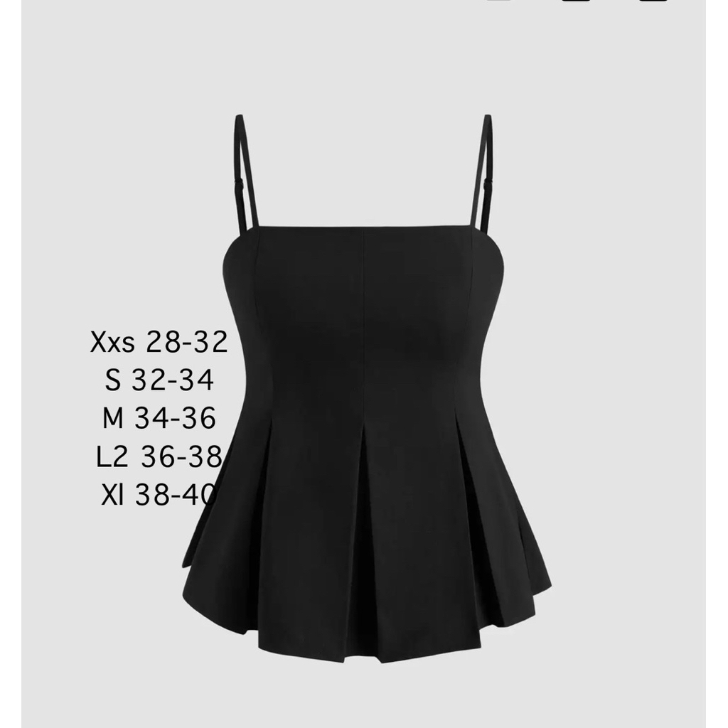 เสื้อสายเดี่ยว แต่งจีบ cider