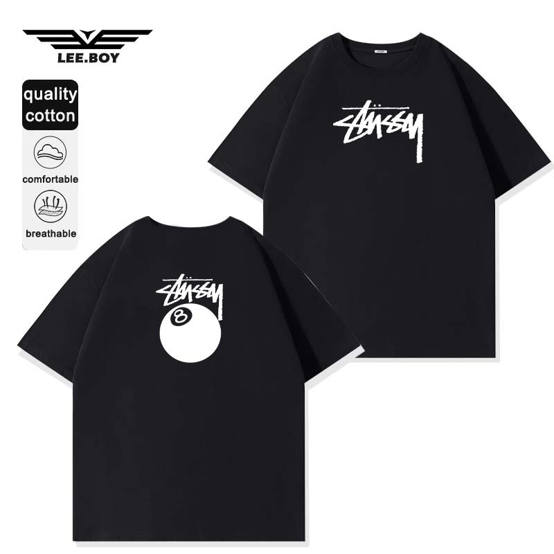 คอกลม เสื้อยืด หลวมและสะดวกสบาย แนวโน้ม ตัดเย็บดี เสื้อยืดแขนสั้น ใส่สบาย ไม่หด เรียบง่าย มี 4 สี (ส่งเร็ว จัดส่งจากไทย)