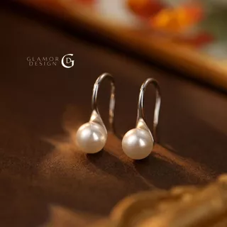 GLAMOR✨ต่างหูเงินแท้ Orb & Curve ต่างหูไข่มุก ดีไซน์เรียบหรู เงินแท้925 ใส่ออกงาน