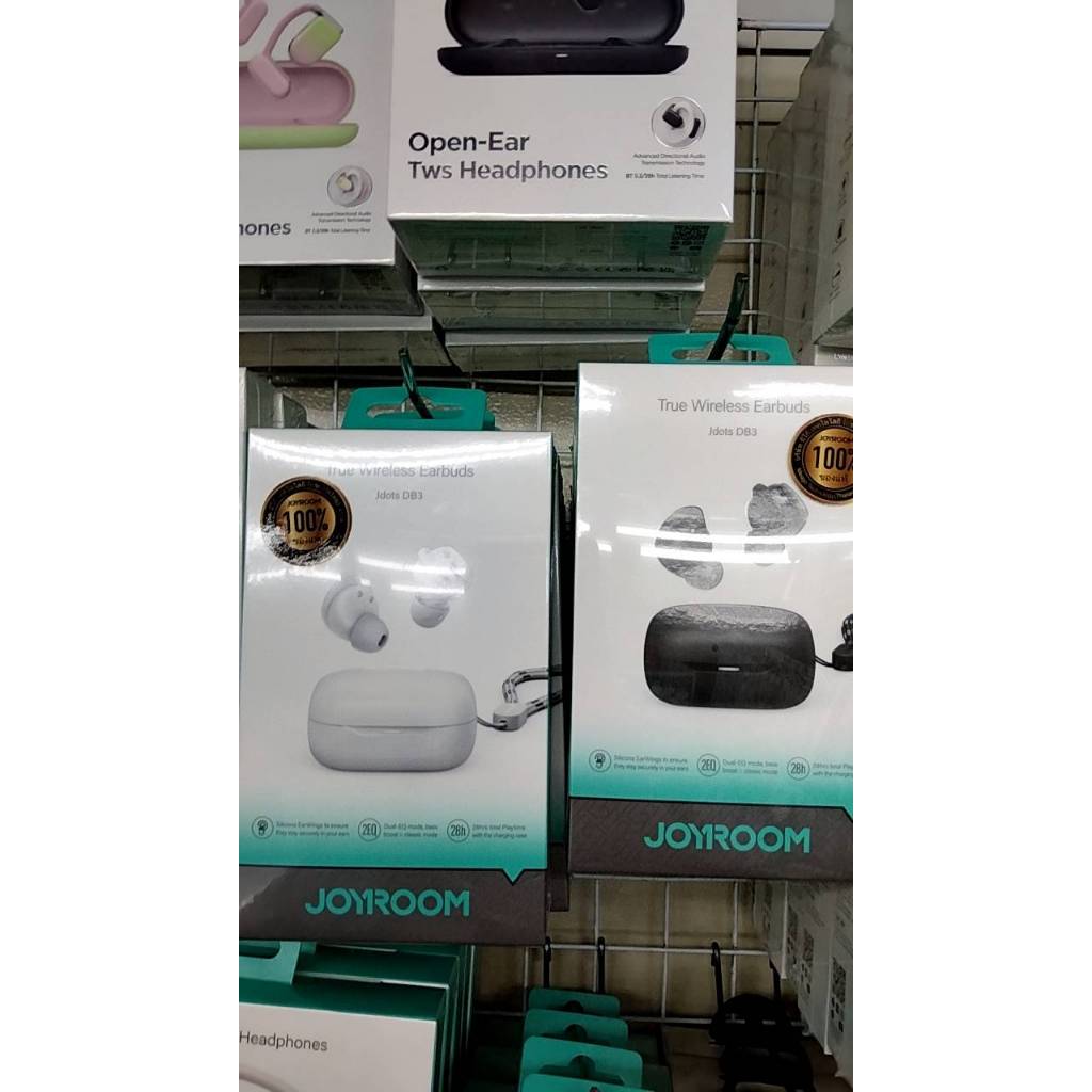 JOYROOM หูฟังบลูทูธ รุ่น JR-db3บูลทูธ 5.1 พร้อมกระปุกชาร์จ กันน้ำ เสียงดี แบตอึด ใช้งานได้ยาว