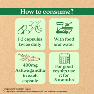 โสมอินเดีย ออร์แกนิค ORGANIC INDIA Ashwagandha Capsules - 60 แคปซูล