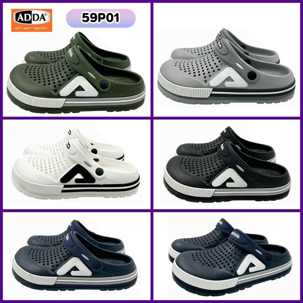 ADDA รองเท้าหัวโตชาย เปิดส้น รุ่น 59P01 Size 7-10 (ใหม่ล่าสุด) XFRN