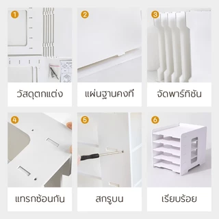 noordic ชั้นวางเอกสาร A4 พร้อมลิ้นชักอเนกประสงค์ ถาดชั้นวางเครื่องเขียน กระดาษขนาด จัดเก็บบนโต๊ะให้เป็นระเบียบ