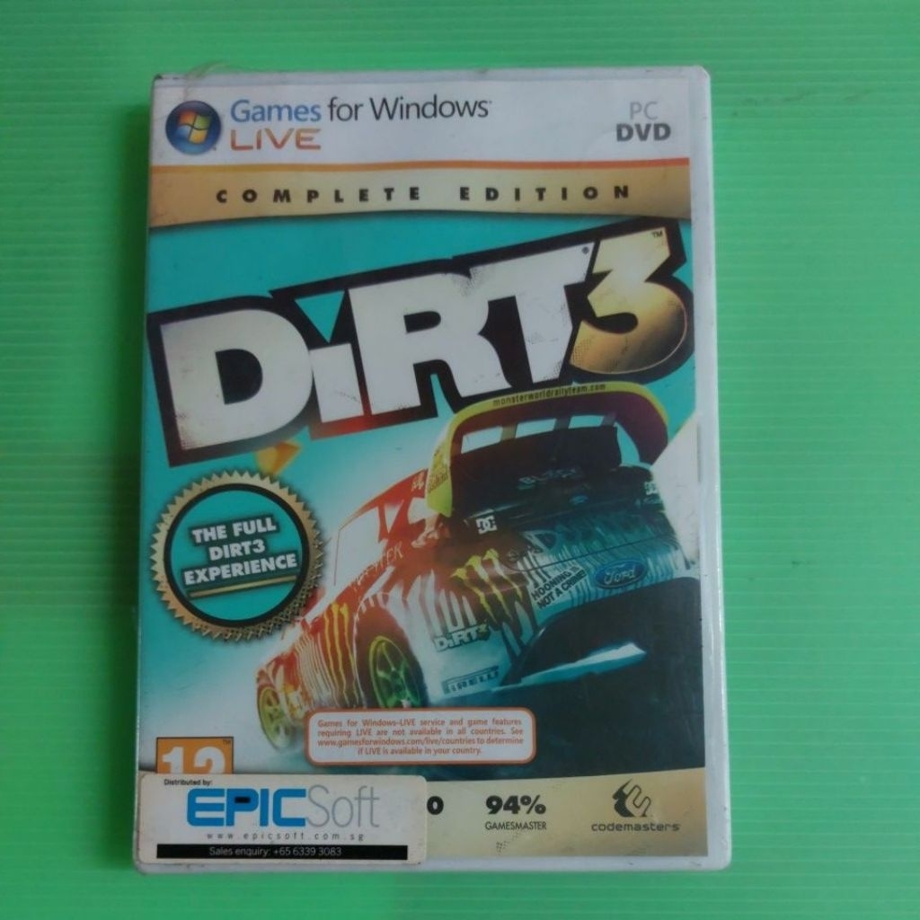 เกม​  PC​ DVD  เกมคอม​พิวเตอร์​  Dirt3  แผ่นแท้ลิขสิทธิ์ สินค้ามือ1