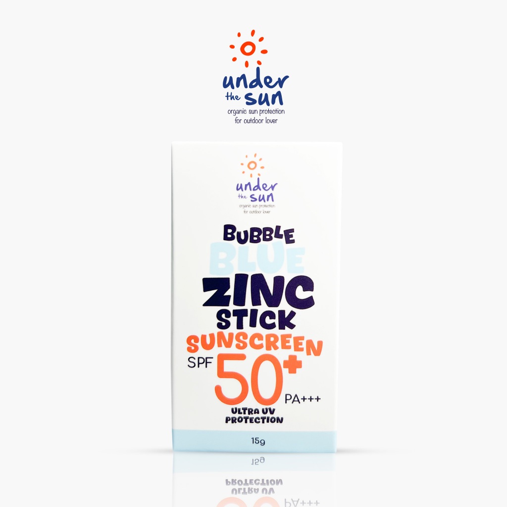 Under The Sun Zinc Stick Thailand เนื้อกันแดดสีฟ้า SPF50PA+++