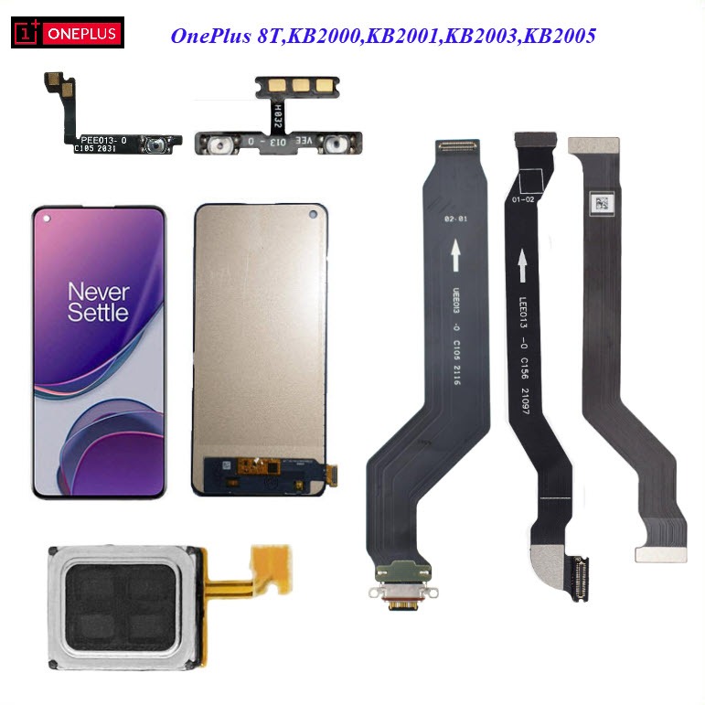 อะไหล่มือถือ OnePlus 8T,KB2000,KB2001,KB2003,KB2005/สายแพร/ลำโพงหูฟัง/หน้าจอ LCD
