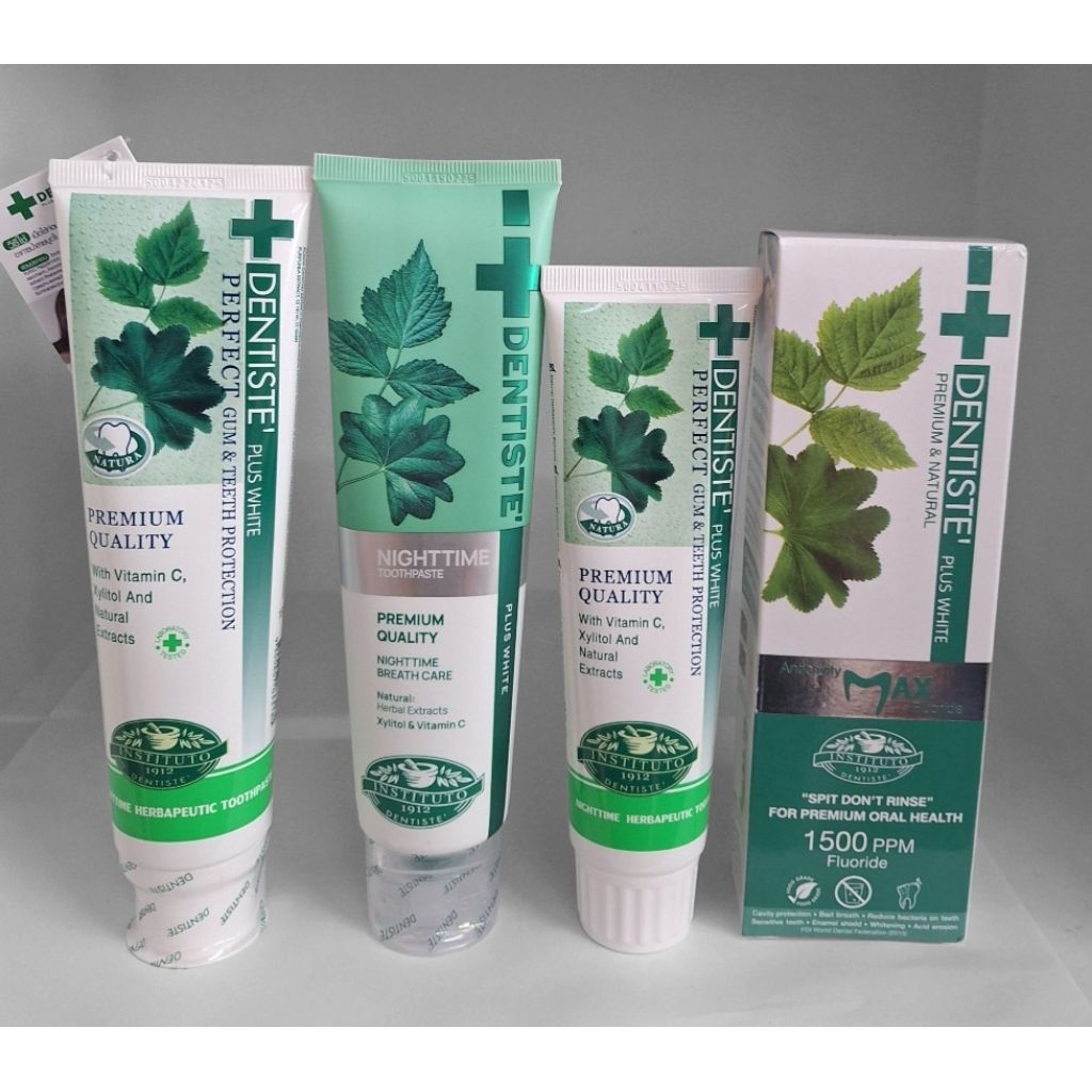 ยาสีฟัน เดนทิสเต้ Dentiste Original/Nighttime/MaxFuoride/Sensitive ลดเสียวฟัน/PremiumWhite/Premium Care/Purple 100 กรัม