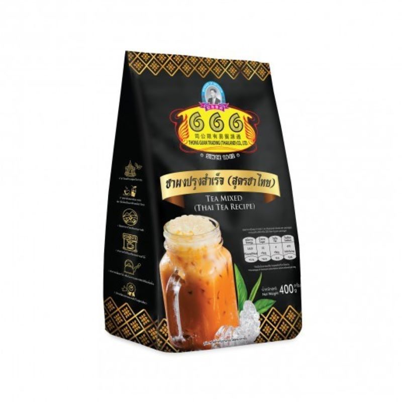 ชาผงปรุงสำเร็จ ตรา 666 สูตรชาไทย ขนาด 400 กรัม