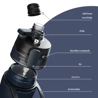 FJbottle 710ml ขวดน้ำสเปรย์น้ำขวดน้ำสแตนเลสขวดน้ำพร้อมหมอกสเปรย์และฉนวนกันความร้อนขวดน้ำกีฬารั่วไหลสำหรับยิมปีนเขากิจกรร