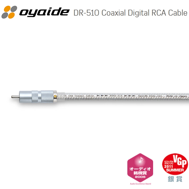 สาย COAXIAL OYAIDE DR-510 pure silver Digital Interconnect Cables made in Japan / ร้าน All Cable