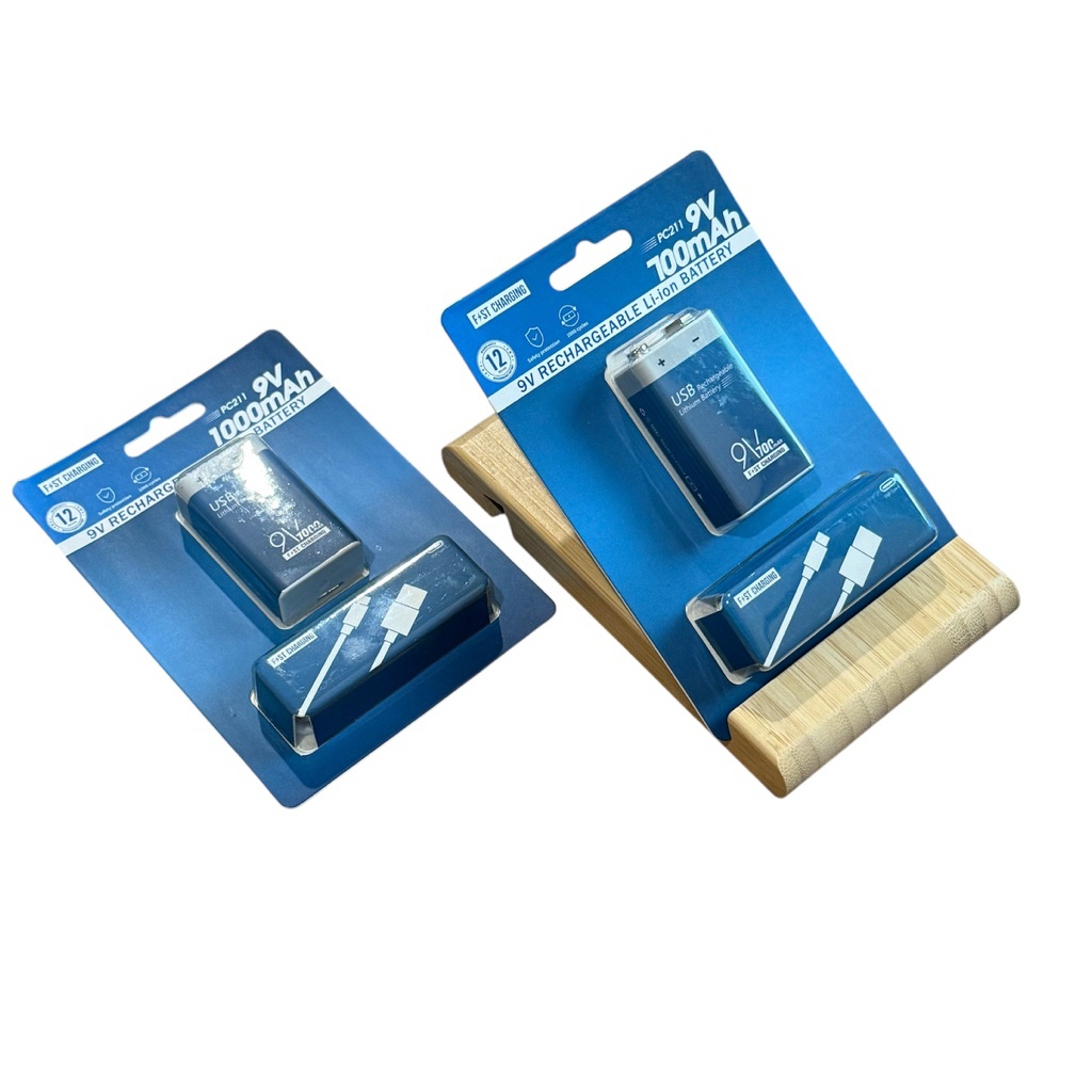 Fast Charging 9V Rechargeable Li-ion battery 1ก้อน