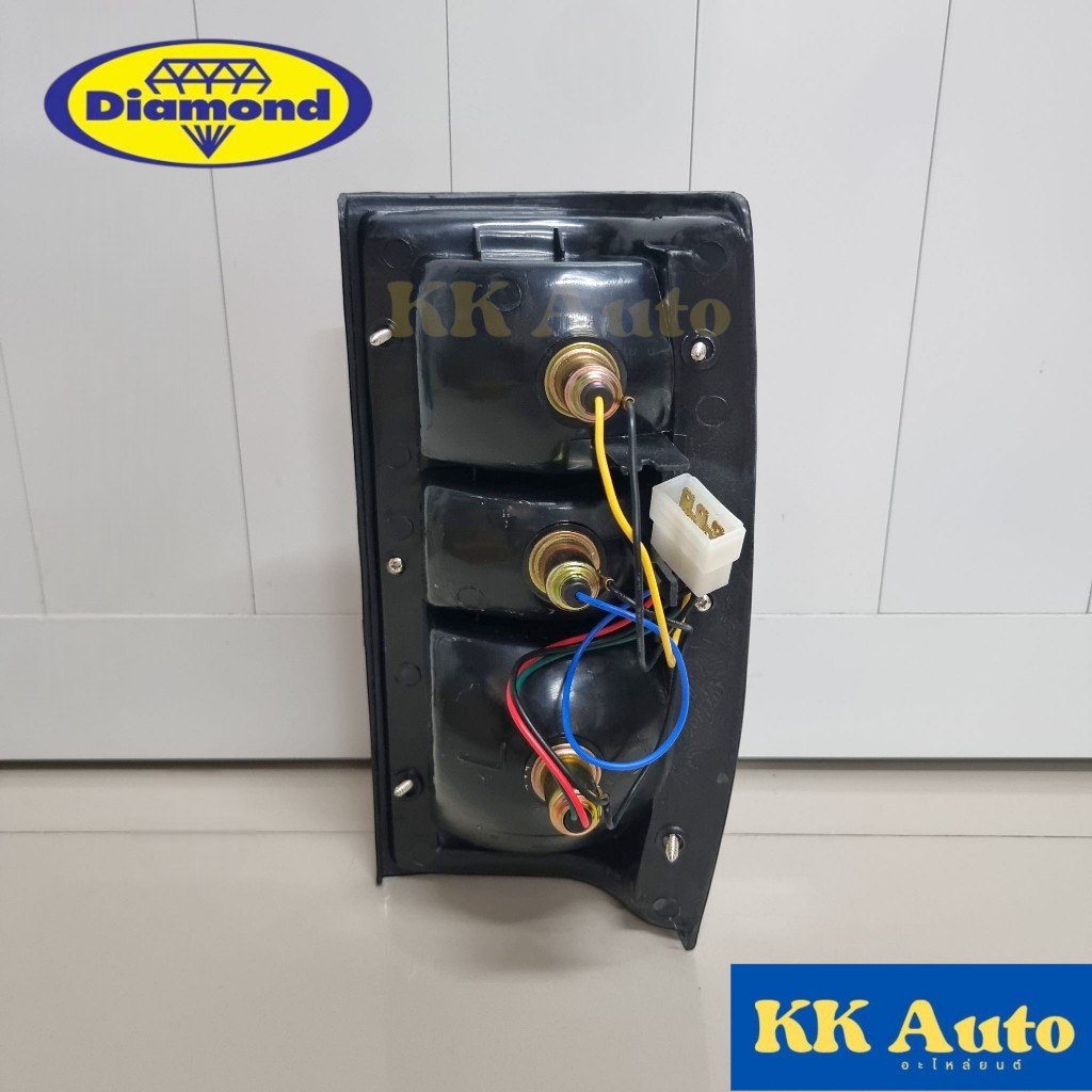 ไฟท้าย ทั้งดวง MITSUBISHI L200 CYCLONE ปี 1889-1995 รุ่นขอบดำ ไซโคลน ตราเพชร DAIMOND - รูปที่ 3