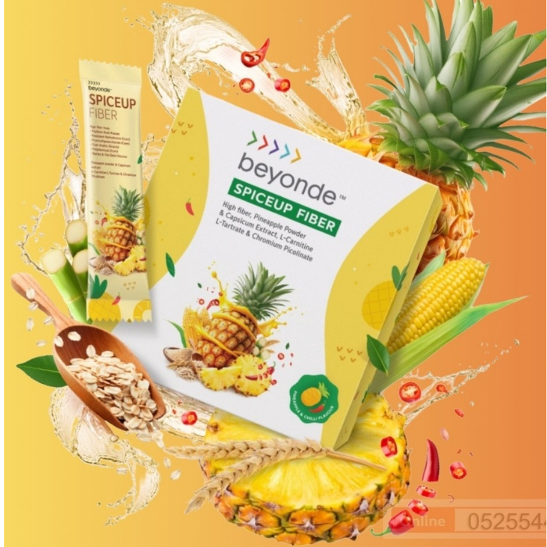 ส่งฟรี 💯% บียอนด์ สไปซ์อัพ ไฟเบอร์ 1 กล่อง (10 ซอง) beyonde SpiceUp Fiber  ดีท๊อกซ์ล้างลำไส้ ULIFE