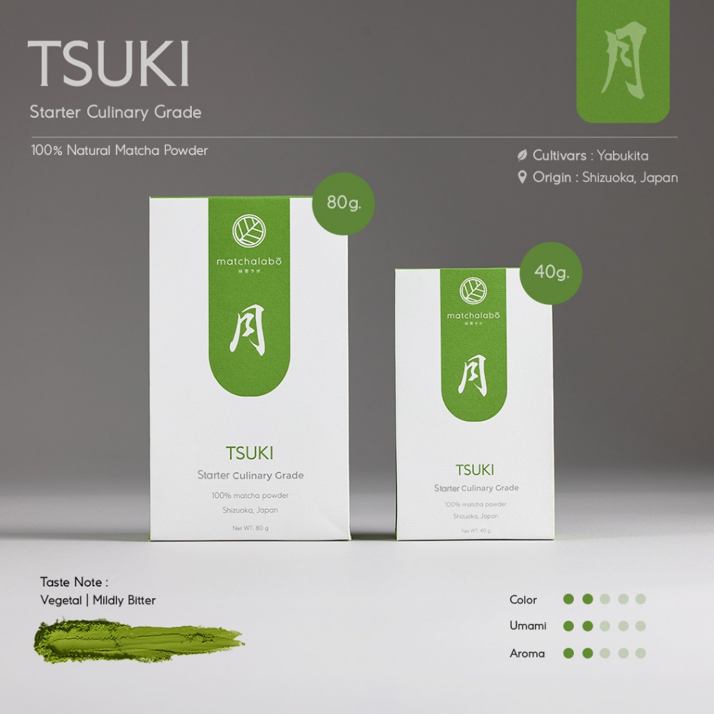 MATCHALABO มัทฉะ เกรดเริ่มต้น I TSUKI Starter Culinary Grade Matcha 80g