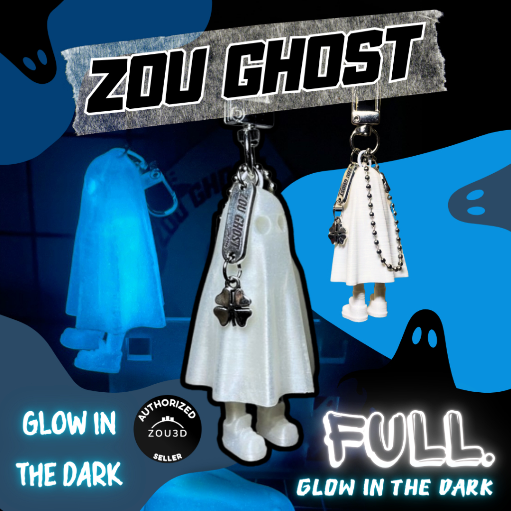 Zou Ghost พวงกุญแจเรืองแสง [ลิขสิทธิ์แท้ Authorized seller]