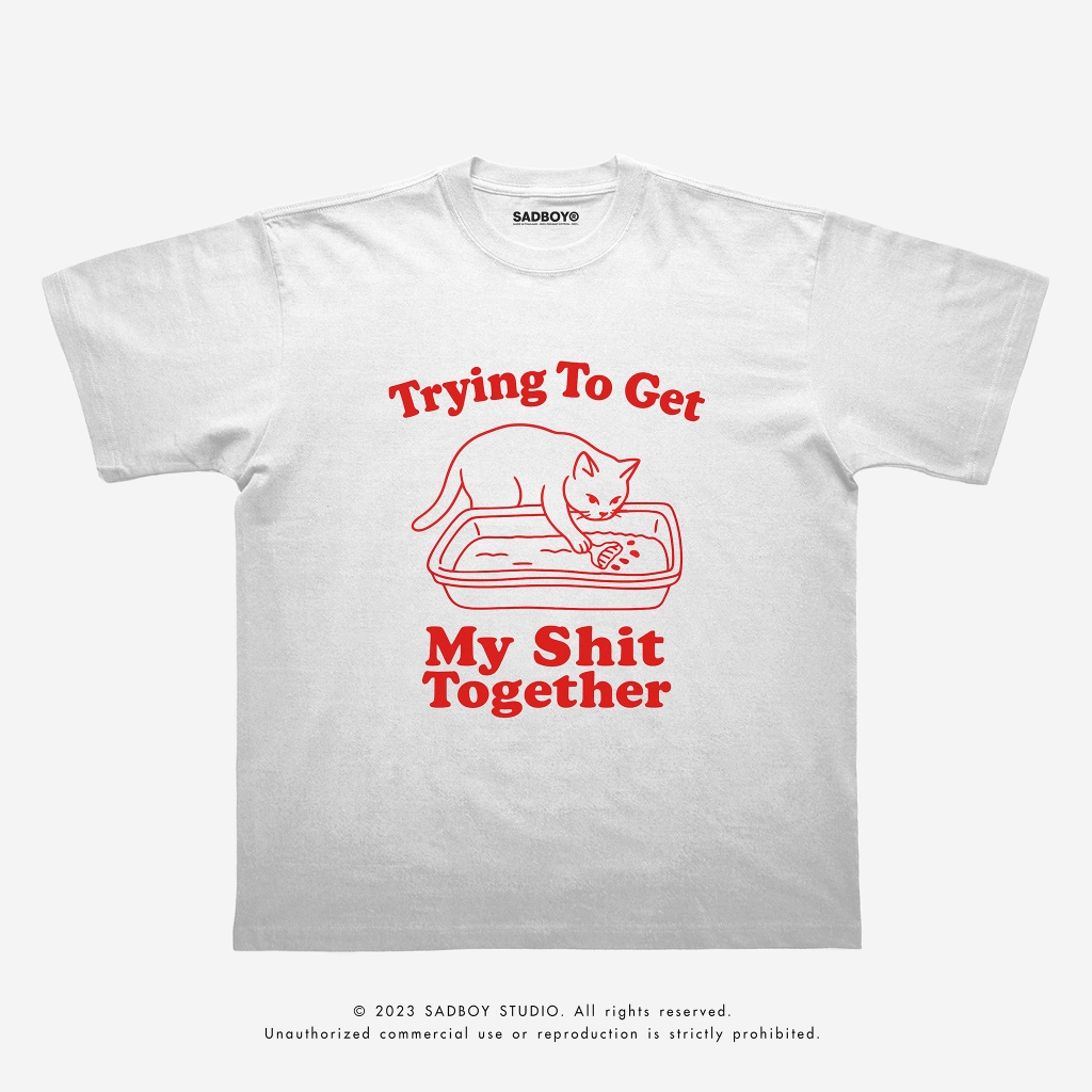 [ ส่งด่วน ] SADBOY® | Trying | 100% Organic Cotton