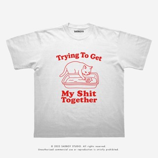 [ ส่งด่วน ] SADBOY® | Trying | 100% Organic Cotton