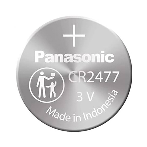 ถ่าน Panasonic CR2477 Lithium 3V แท้100% (ถ่านกระดุมใช้งานดีเยี่ยม) จำหน่ายแบ่งแบบ 1เม็ด กับ 5เม็ด