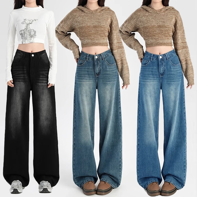 กางเกงยีนส์ทรงกระบอกใหญ่ รุ่น Vogue Jeans