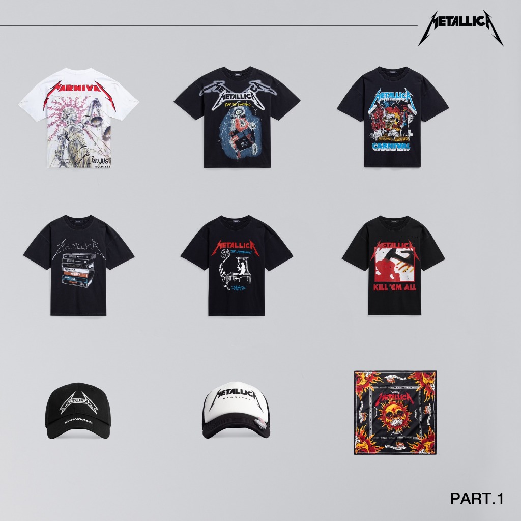 [💛🧡ใช้โค้ดเหลือง25-30%ลดเยอะ🧡💛] CARNIVAL® x Metallica Collection | Part.1 ของแท้ 💯💯💯 พร้อมส่ง