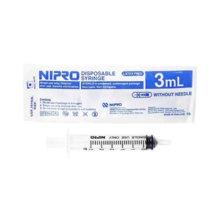 [ส่งฟรี] ไซริงค์พลาสติก SYRINGE NIPRO ขนาด 3,5 mL จำนวน 1 ชิ้น