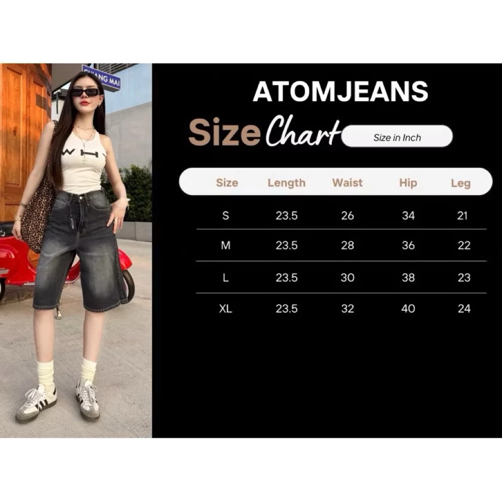 กางเกงยีนส์ขาสามส่วนเอวสูง ทรงสวย รุ่น 4800 สไตล์เกาหลี ใส่แล้วขาเรียว เท่ได้ทุกลุค thumbnail 9
