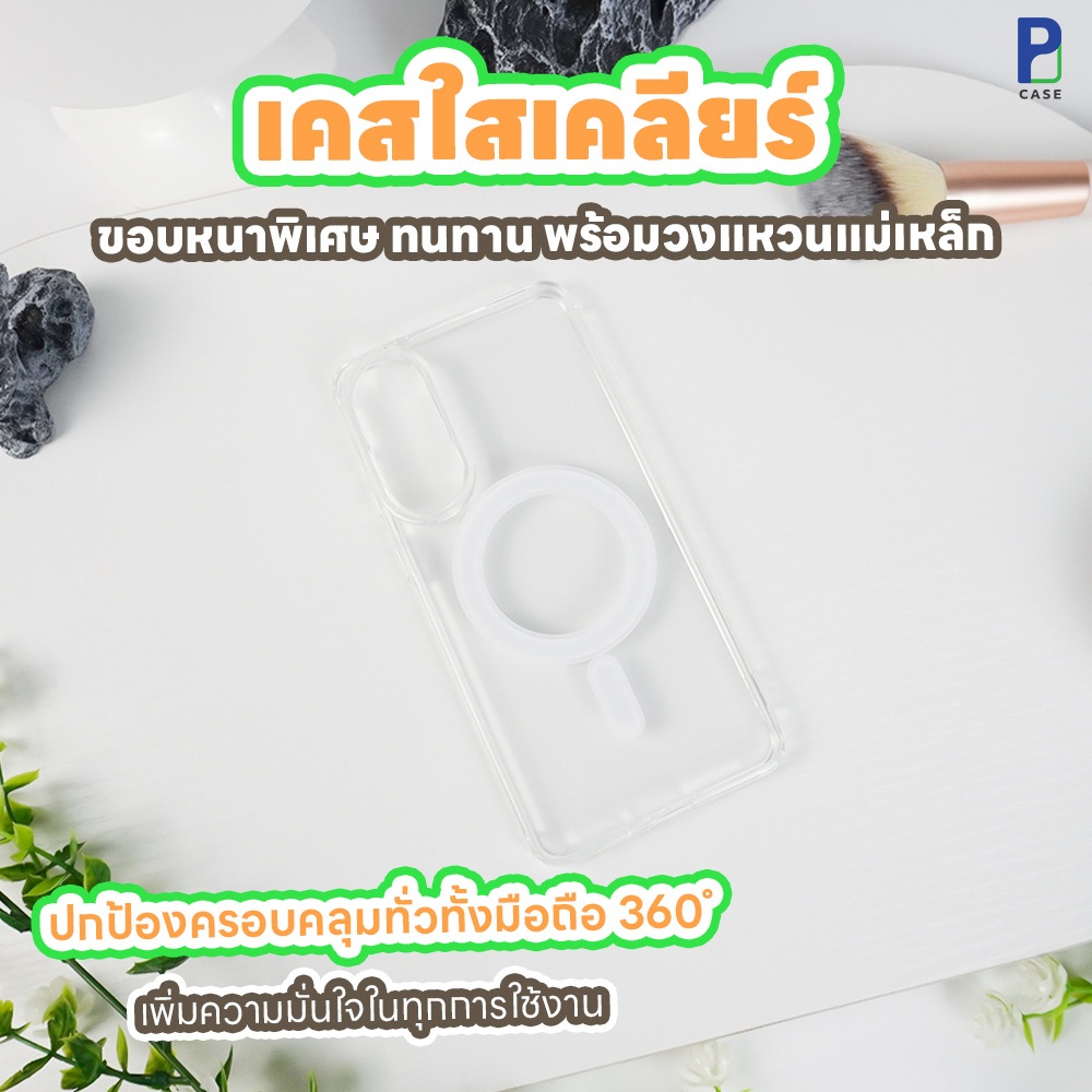 Case เคสซัมซุง เคสใส ขอบหนาพิเศษ กันกระแทก สำหรับ SS S25 FE / S24 FE / A56 / A36 / A26