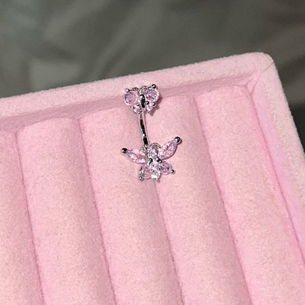 จิวสะดือสแตนเลสแท้ พร้อมส่งจากไทย