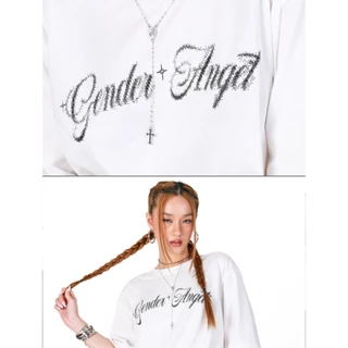 kome.offi เสื้อยืดโอเวอร์ไซส์ รุ่น Gender angel / Angel heart