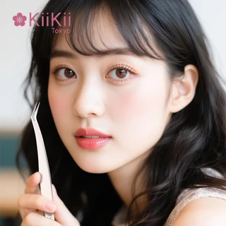 KiiKii แหนบต่อขนตา ที่คีบขนตา ปลายแหลม จับขนตาได้แม่นยํา ใช้งานง่าย ควบคุมทิศทางได้ดี