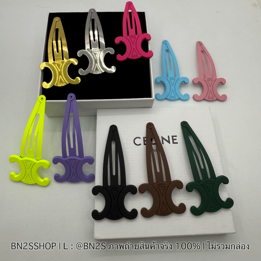 กิ๊บสีสันสดใส พร้อมส่งในไทย มีสีให้เลือกเยอะที่สุด งานสวย เนื้อแมท ปั๊มแบรนด์ CL Snap Hair Clips