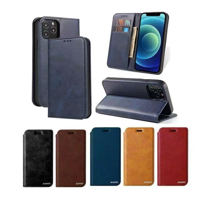 เคสฝาพับหนัง XUNTE สำหรับ iPhone 17 17Pro Max 16 Pro Max 16Plus 16E 15 Pro Max 15Plus  เคสมีช่องใส่บัตร กันกระแทก