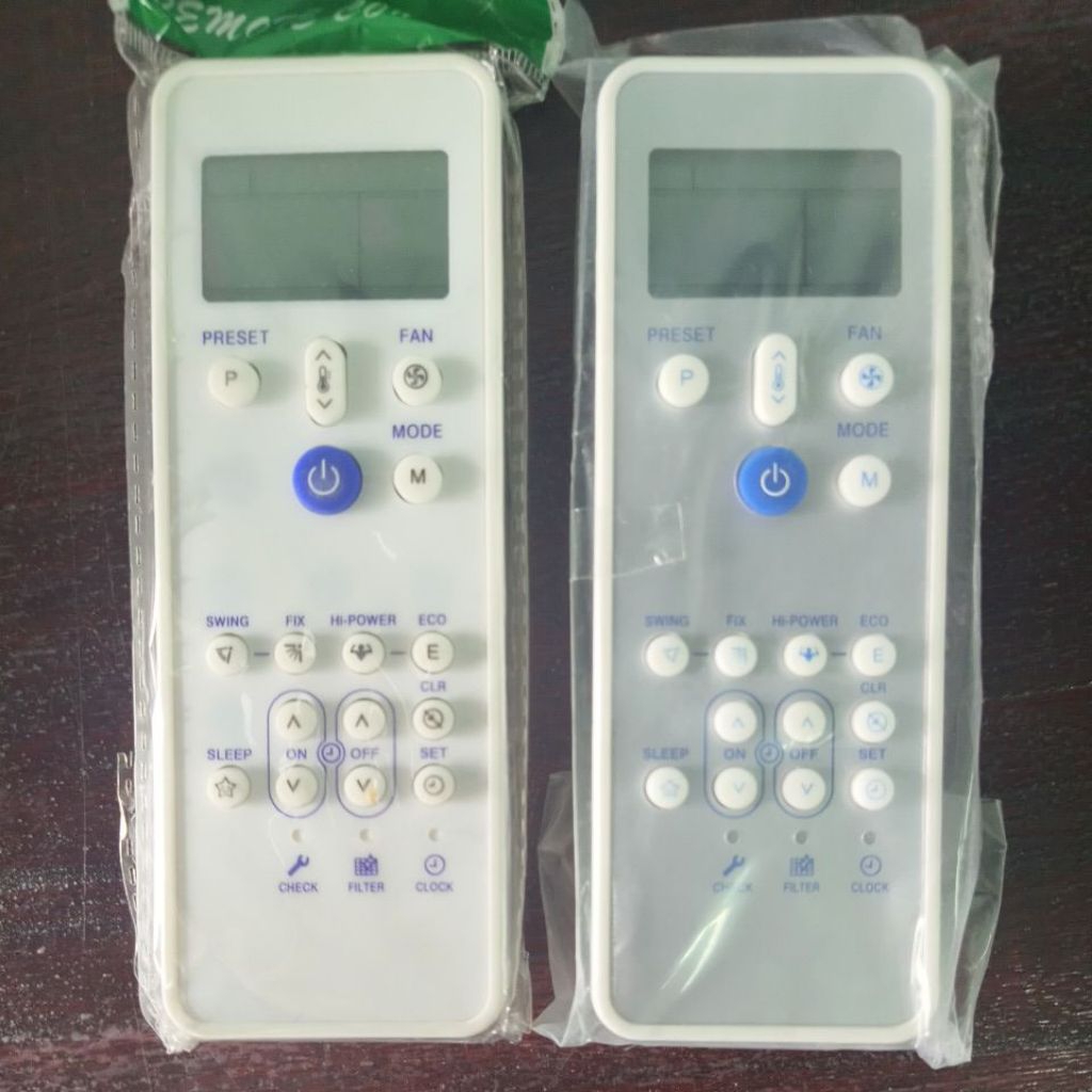 รีโมทแอร์ แคเรีย carrier  ปุ่มน้ำเงิน ตัวใหญ่ CRW