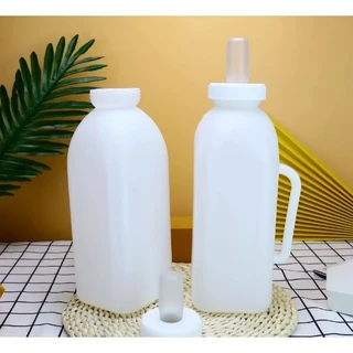 ขวดนม ขวดนมลูกวัว 1000ml/2000ml ขวดป้อนนมวัว แพะ แกะ จุกนมนิ่ม พร้อมส่ง ขวดป้อนนมวัว ขวดนมลูกวัว แบบเปลี่ยนหัวได้