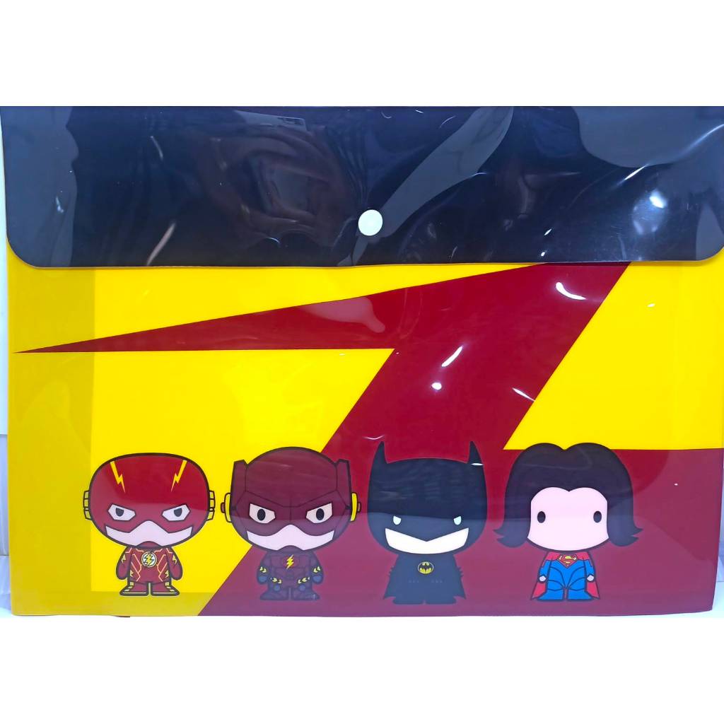 (แพ็คคู่)แฟ้มกระดุม แฟ้มใส่เอกสาร แฟ้ม A4 ลายลิขสิทธิ์แท้  The Flash | เดอะแฟลช - รูปที่ 2