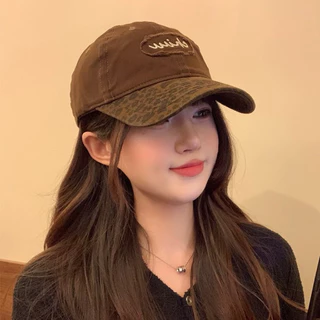 หมวกแก๊ป ใหม่ หมวกเบสบอล ลายเสือดาวสีสองสี หมวกเท่ๆ หมวกแฟชั่น สไตล์สตรีทเกาหลี