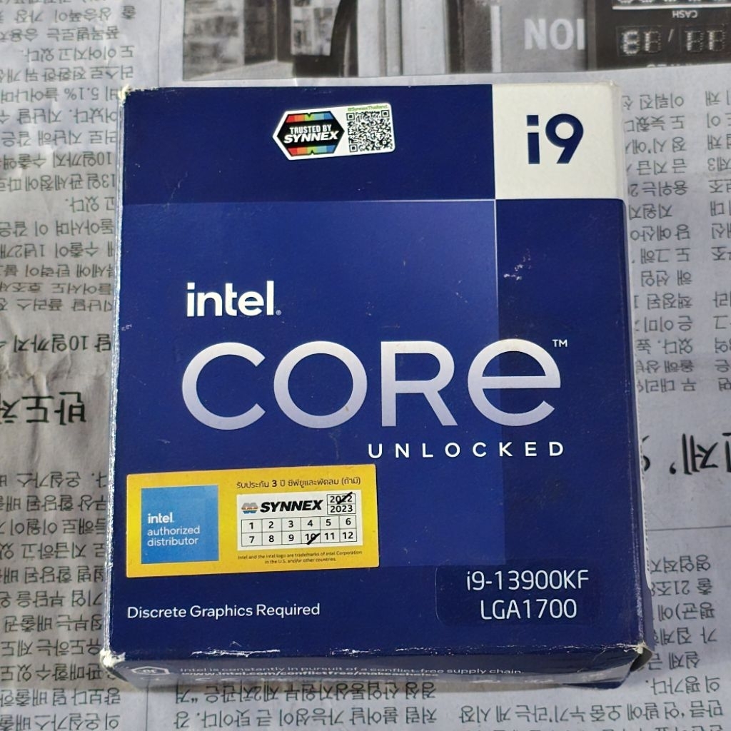 (มือสอง)i9 13900kf sp105 ปก.synex 10/2025