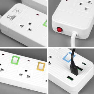 {รับประกัน 3 ปี} สายต่อปลั๊ก USB 2300W เป็นไปตามมาตรฐานอุตสาหกรรมของไทย รับประกันความปลอดภัย TIS.