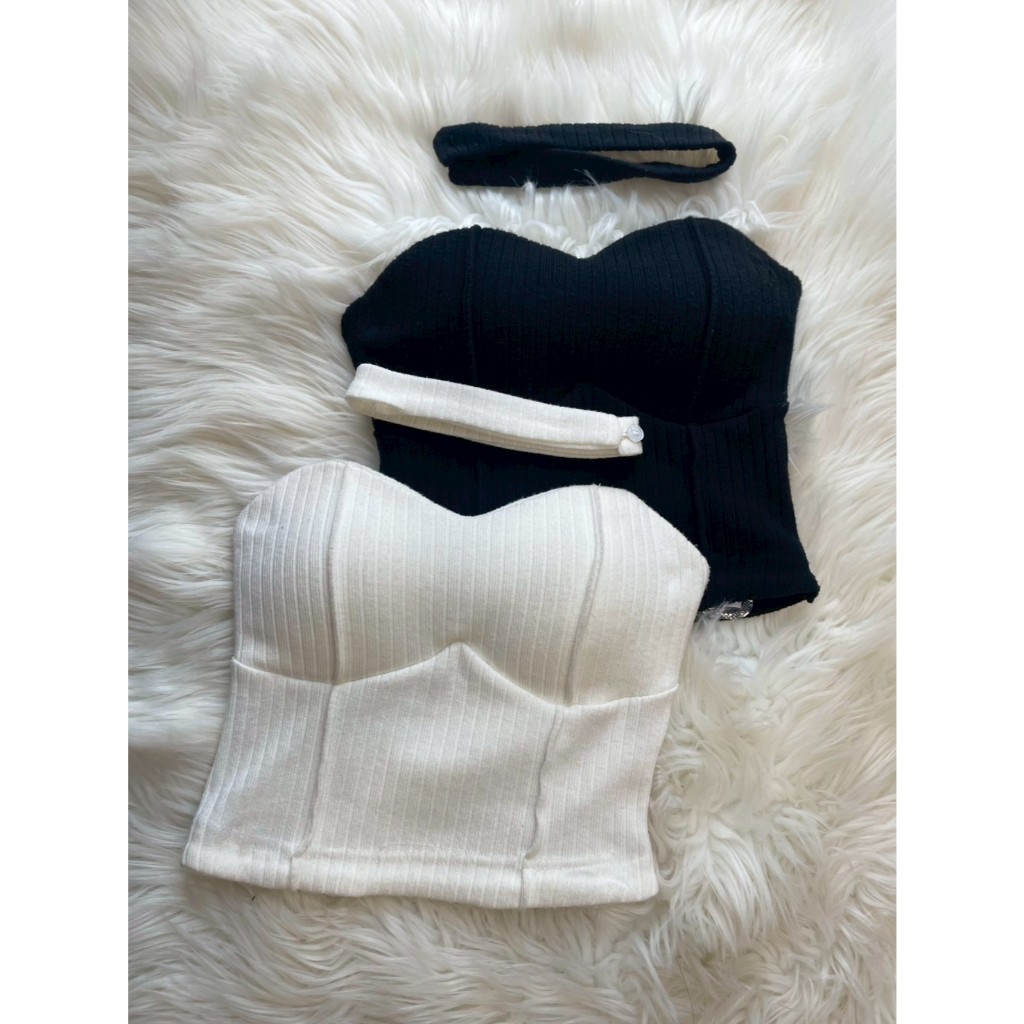 SK40-SK40 เกาะอกผ้าร่องมีสายที่คอ