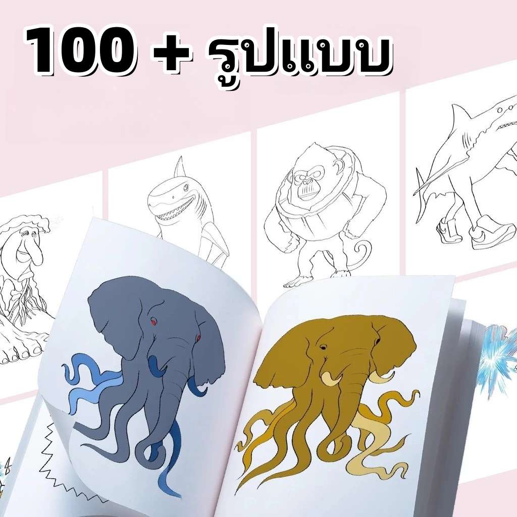 Tung Tung sahur ระบายสี Tung Tung sahur หนังสือร่างภาพวาด การ์ด ตุงตุง สมุดระบายสีและวาดภาพกราฟฟิตี้ - รูปที่ 4