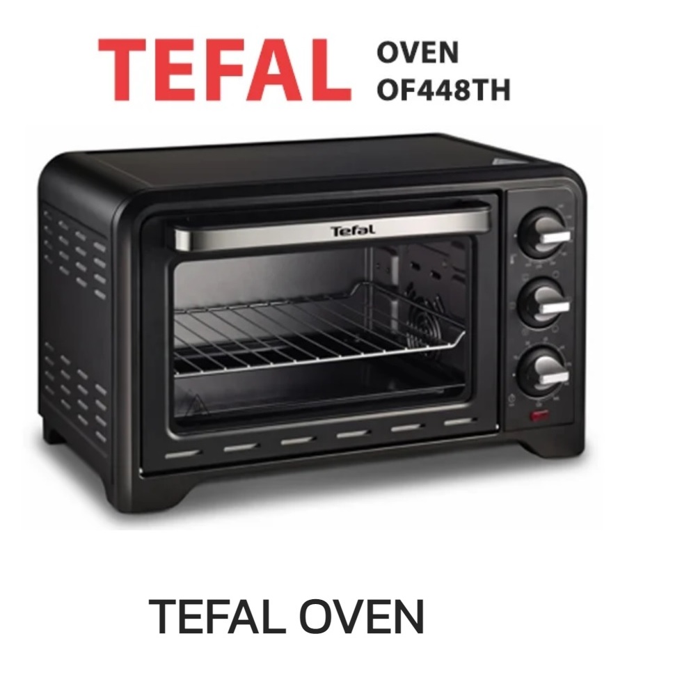 Tefal OPTIMO เตาอบไฟฟ้า  ความจุ 19 ลิตร 1,500 วัตต์ อุณหภูมิสูงถึง 240 องศาเซลเซียส สีดำ รุ่น OF4448