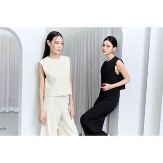 Lawyer Store | [5501285] เสื้อแขนกุดสไตล์มินิมอล เรียบหรู เสื้อแขนกุดดีไซน์เรียบง่าย ตัดเย็บพิถีพิถัน โทนสีสุภาพ